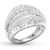 Thumbnail Image 4 of Now + Forever Diamond Anniversary Band 2 ct tw Round/Baguette 14K White Gold
