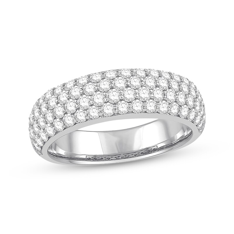Diamond Anniversary Band 1-1/2 ct tw Round-cut 14K White Gold