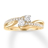 Thumbnail Image 0 of Ever Us Two-Stone Diamond Ring 1/2 ct tw Round 14K Yellow Gold