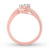 Thumbnail Image 2 of Ever Us Two-Stone Diamond Ring 1/2 ct tw Round 14K Rose Gold
