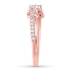 Thumbnail Image 3 of Ever Us Two-Stone Diamond Ring 1/2 ct tw Round 14K Rose Gold