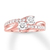 Ever Us Two-Stone Diamond Ring 1 ct tw Round 14K Rose Gold