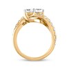 Thumbnail Image 3 of Ever Us Two-Stone Diamond Ring 2 ct tw Round 14K Yellow Gold