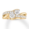 Thumbnail Image 0 of Ever Us Two-Stone Diamond Ring 1-1/2 cttw Round 14K Yellow Gold
