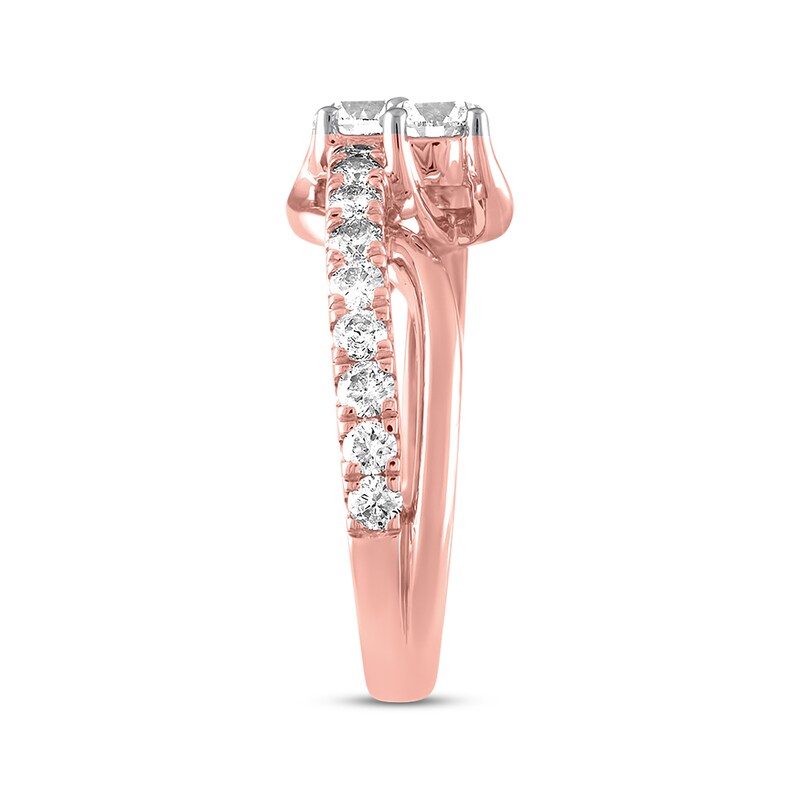 Ever Us Two-Stone Diamond Ring 1-1/2 ct tw Round 14K Rose Gold
