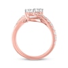 Thumbnail Image 2 of Ever Us Two-Stone Diamond Ring 1-1/2 ct tw Round 14K Rose Gold