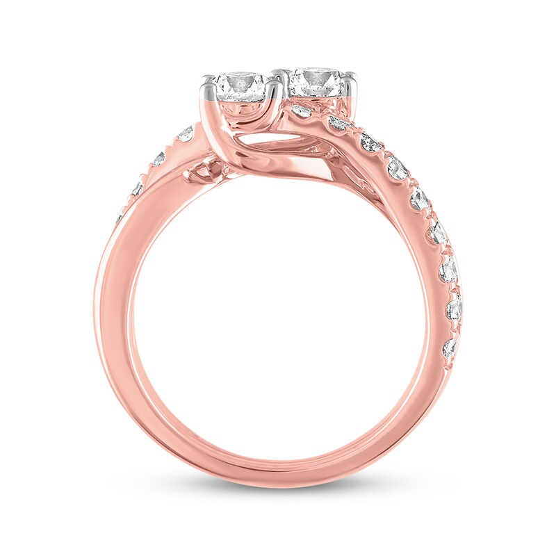 Ever Us Two-Stone Diamond Ring 1-1/2 ct tw Round 14K Rose Gold
