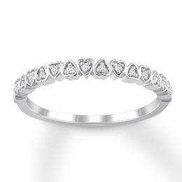 Now + Forever Diamond Anniversary Band 1/20 ct tw Round-cut 14K White Gold