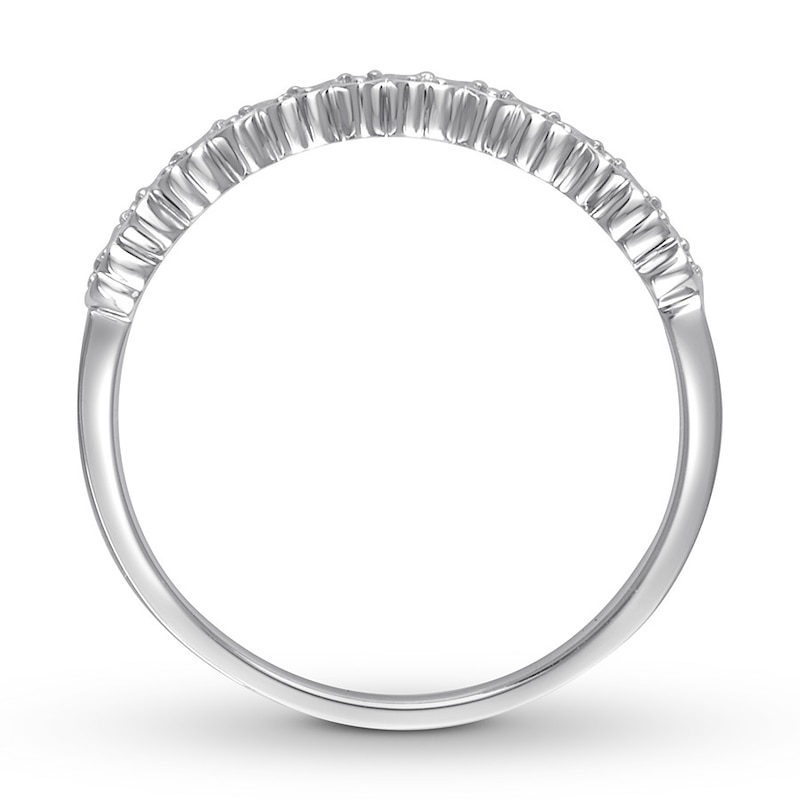 Main Image 3 of Now + Forever Diamond Anniversary Band 1/20 ct tw Round-cut 14K White Gold