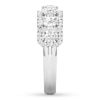 Thumbnail Image 3 of Now + Forever Emerald-cut Diamond Anniversary Band 1-1/3 ct tw 14K White Gold