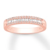 Thumbnail Image 0 of Diamond Anniversary Band 1/5 ct tw Round/Baguette 10K Rose Gold
