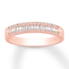 Thumbnail Image 1 of Now + Forever Diamond Anniversary Band 1/5 ct tw Round/Baguette 10K Rose Gold