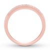 Thumbnail Image 1 of Diamond Anniversary Band 1/5 ct tw Round/Baguette 10K Rose Gold