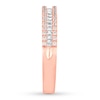 Thumbnail Image 2 of Diamond Anniversary Band 1/5 ct tw Round/Baguette 10K Rose Gold