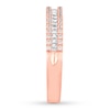 Thumbnail Image 3 of Now + Forever Diamond Anniversary Band 1/5 ct tw Round/Baguette 10K Rose Gold