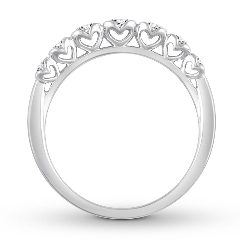 Main Image 2 of Now + Forever Diamond Anniversary Band 1/3 ct tw Round-cut 10K White Gold