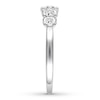 Thumbnail Image 2 of Diamond Anniversary Band 1/4 ct tw Round-cut 10K White Gold