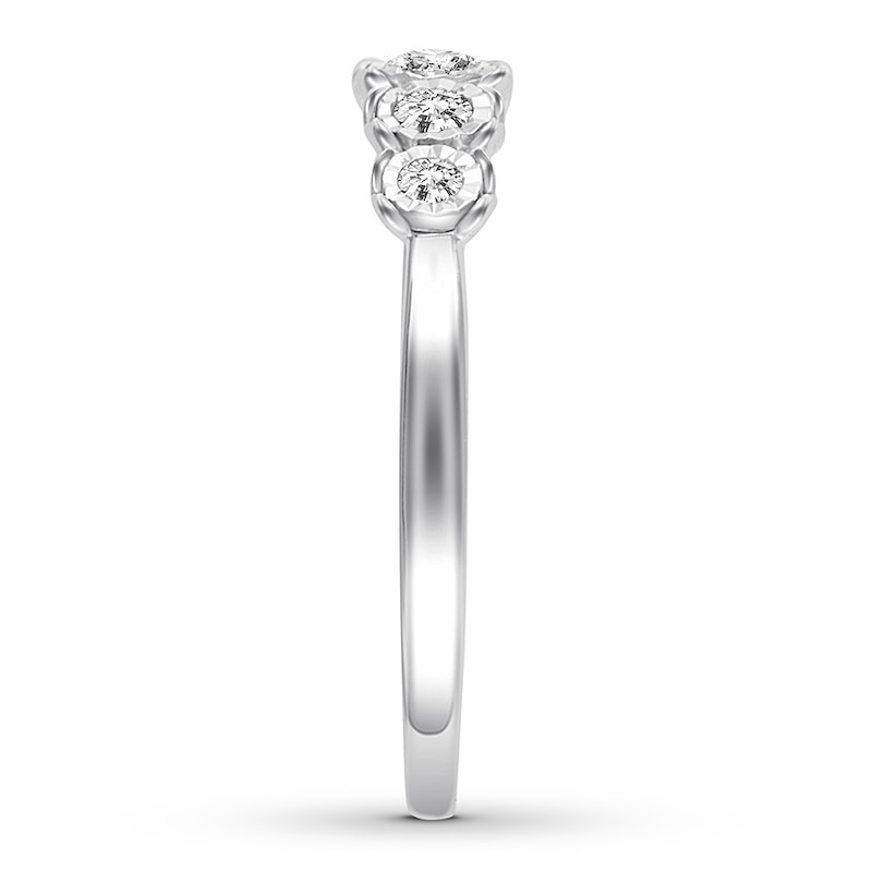 Diamond Anniversary Band 1/4 ct tw Round-cut 10K White Gold
