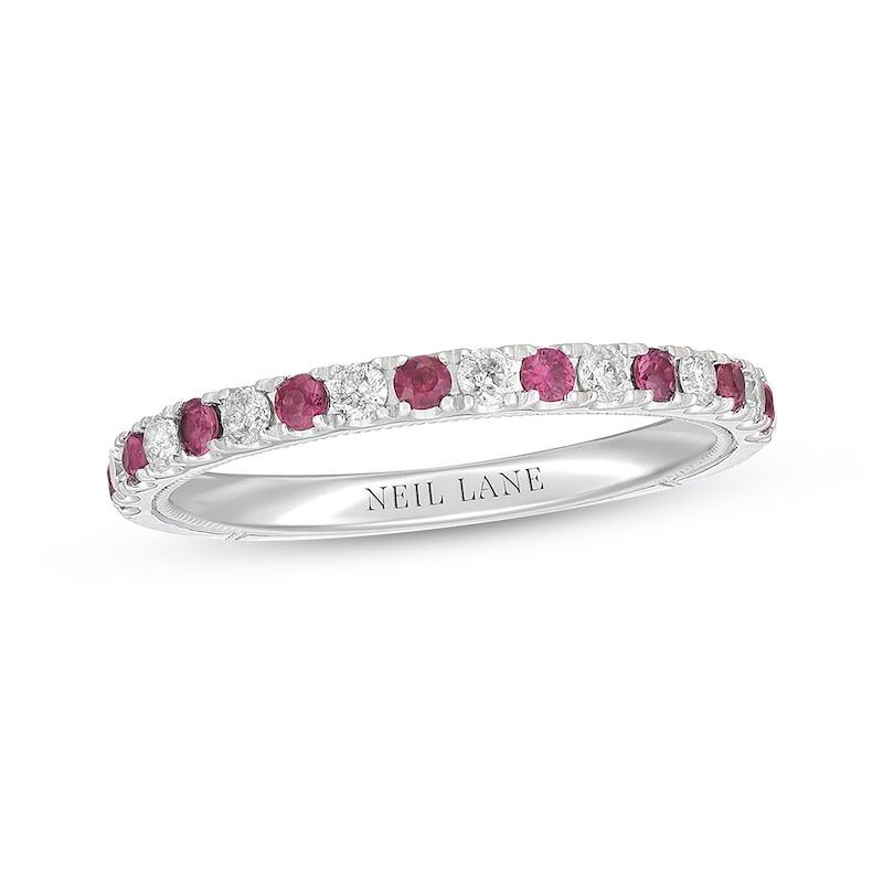 Neil Lane Ruby Anniversary Band 1/5 ct tw Diamonds 14K Gold with 360