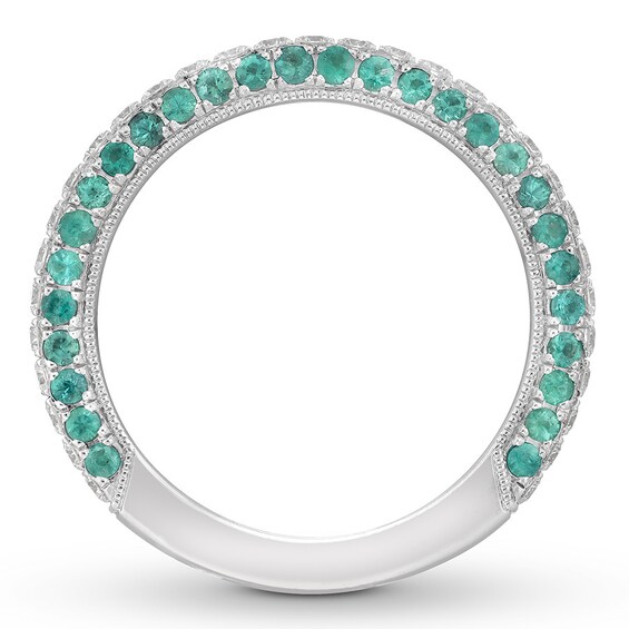 Neil Lane Emerald Anniversary Band 1/2 ct tw Diamonds 14K Gold Womens