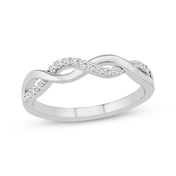 Diamond Anniversary Band 1/8 ct tw Round-cut 10K White Gold | Kay