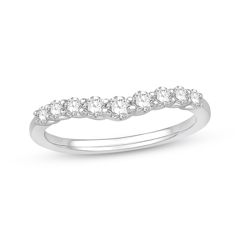 Main Image 1 of Diamond Anniversary Band 1/2 ct tw Round-cut 14K White Gold