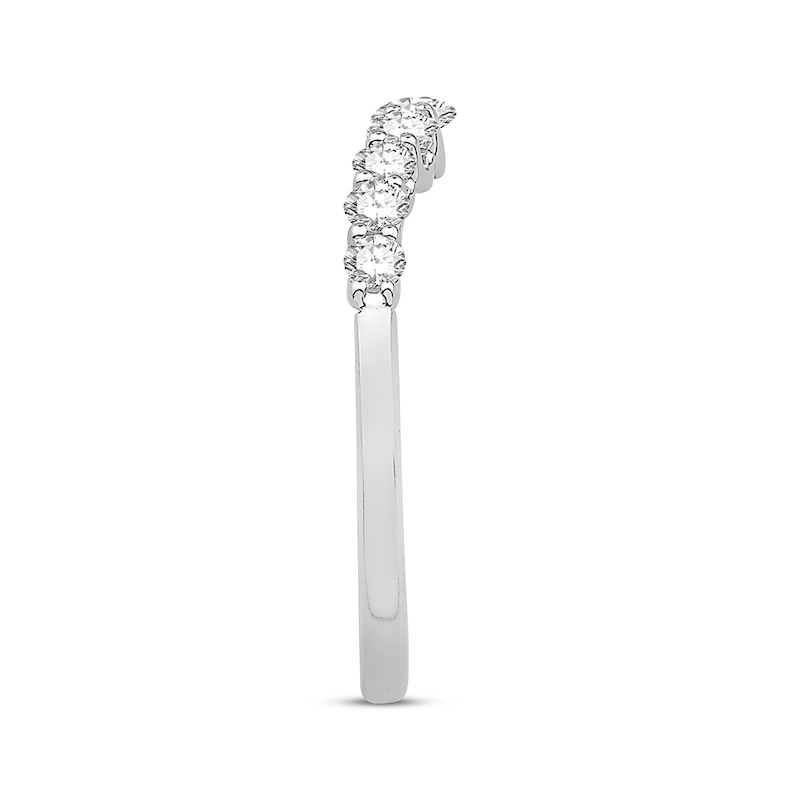 Main Image 2 of Diamond Anniversary Band 1/2 ct tw Round-cut 14K White Gold