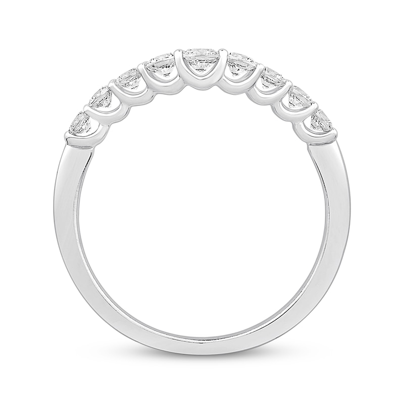 Main Image 3 of Diamond Anniversary Band 1/2 ct tw Round-cut 14K White Gold