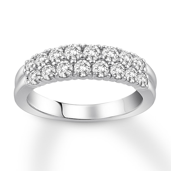 Now + Forever Diamond Anniversary Band 1 ct tw Round-cut 14K White Gold