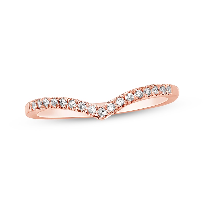 Diamond Anniversary Band 1/10 ct tw Round-cut 10K Rose Gold