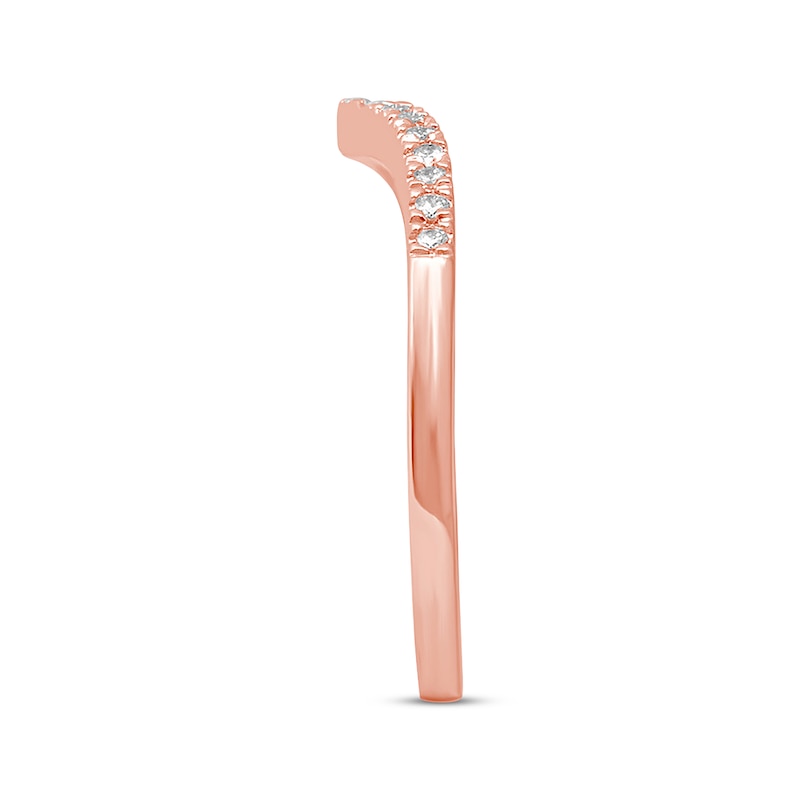 Diamond Anniversary Band 1/10 ct tw Round-cut 10K Rose Gold