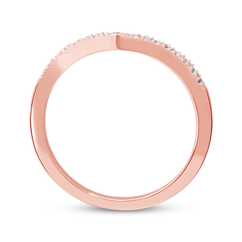 Diamond Anniversary Band 1/10 ct tw Round-cut 10K Rose Gold