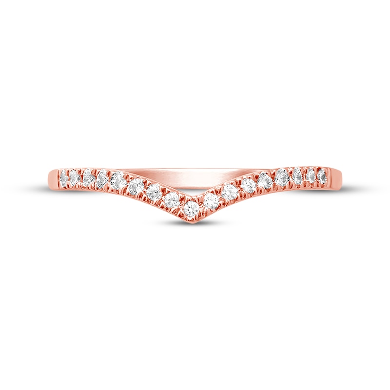 Diamond Anniversary Band 1/10 ct tw Round-cut 10K Rose Gold