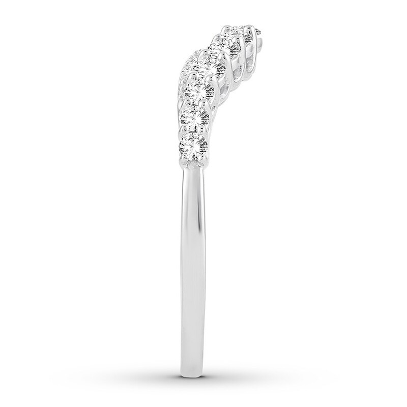 Main Image 3 of Now + Forever Diamond Anniversary Band 1/2 ct tw Round-cut 14K White Gold