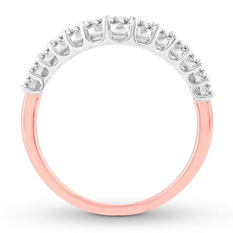 Diamond Anniversary Band 1/2 ct tw Round-cut 14K Rose Gold