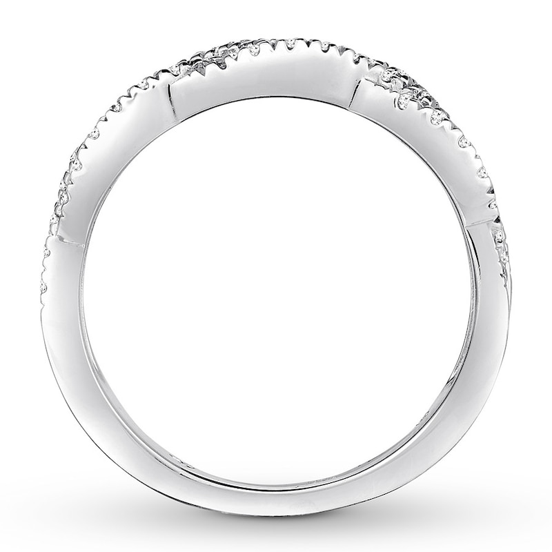 Main Image 2 of Now + Forever Diamond Anniversary Band 1/4 ct tw Round-cut 10K White Gold