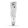 Thumbnail Image 3 of Now + Forever Diamond Anniversary Band 1/4 ct tw Round-cut 10K White Gold