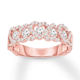Now + Forever Diamond Anniversary Band 3/4 ct tw Round-cut 14K Rose Gold