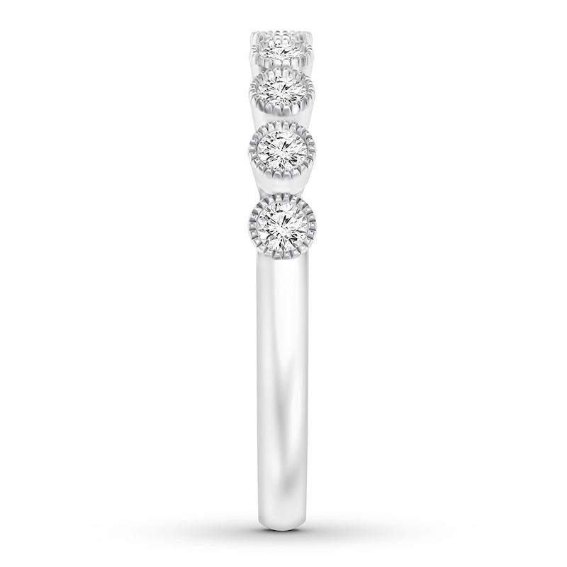 Main Image 3 of Now + Forever Diamond Anniversary Band 1/5 ct tw Round-cut 10K White Gold