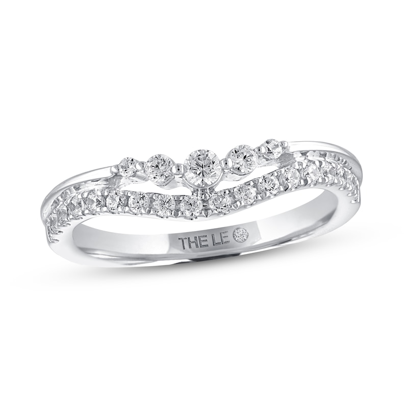 Main Image 1 of THE LEO Diamond Enhancer Ring 3/8 ct tw Round-cut 14K White Gold