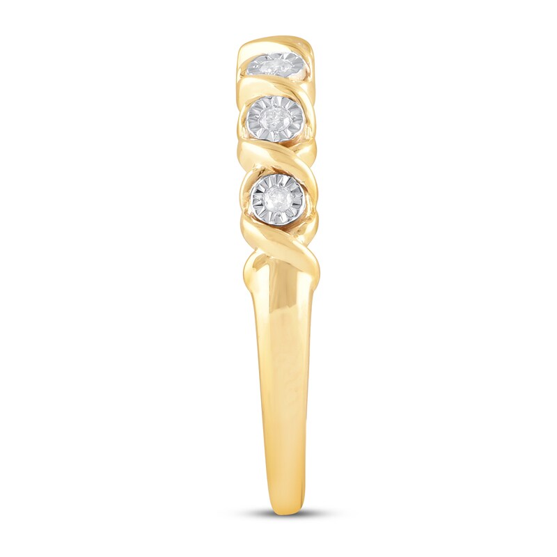 Diamond Anniversary Ring 1/10 ct tw 10K Yellow Gold
