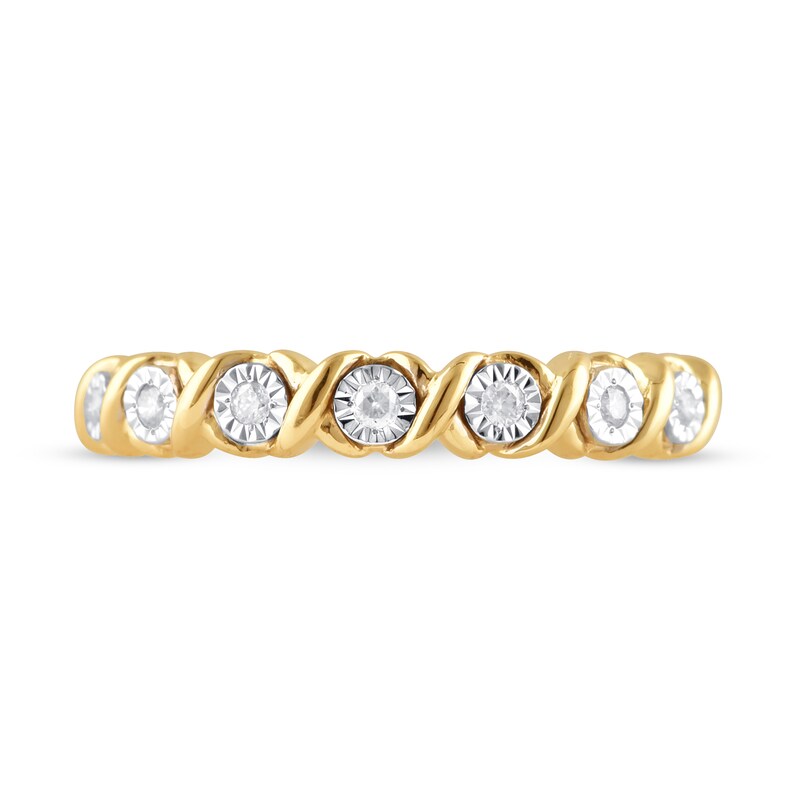 Diamond Anniversary Ring 1/10 ct tw 10K Yellow Gold