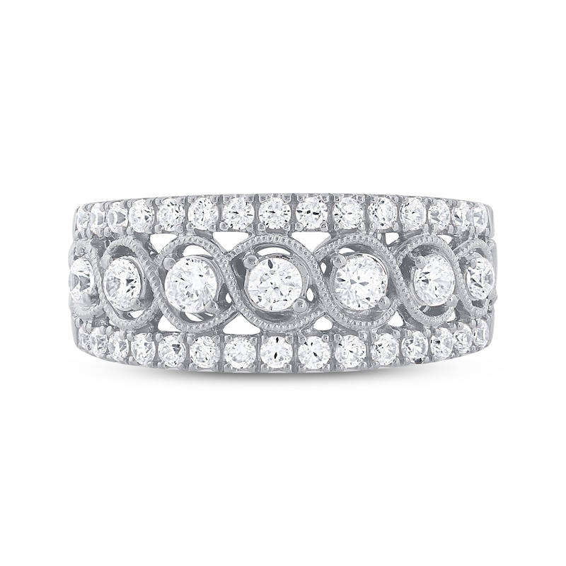 Diamond Anniversary Band 1 ct tw Round-cut 10K White Gold