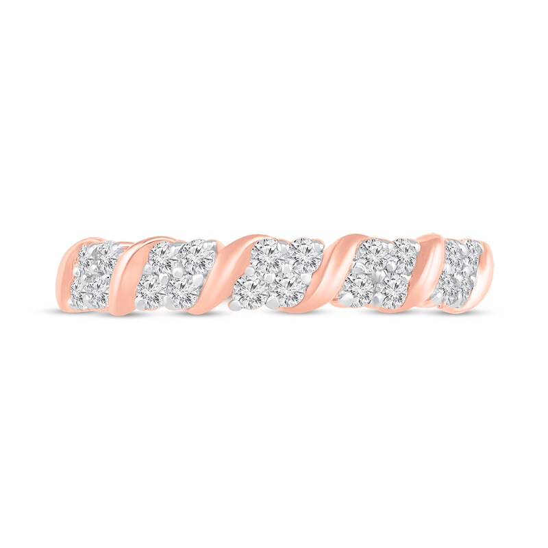 Diamond Anniversary Ring 1/3 ct tw 10K Rose Gold