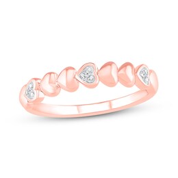 Now + Forever Anniversary Ring with Diamond Accents 10K Rose Gold