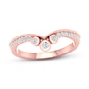 Thumbnail Image 0 of Diamond Anniversary Ring 1/5 ct tw 10K Rose Gold