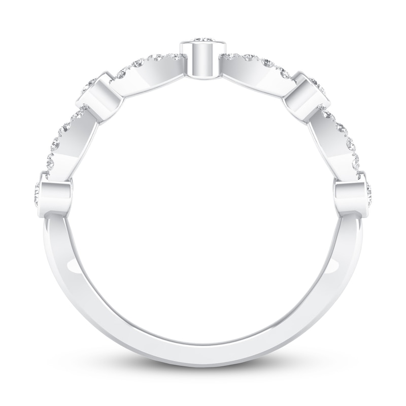 Main Image 2 of Now + Forever Diamond Anniversary Ring 1/4 ct tw 10K White Gold