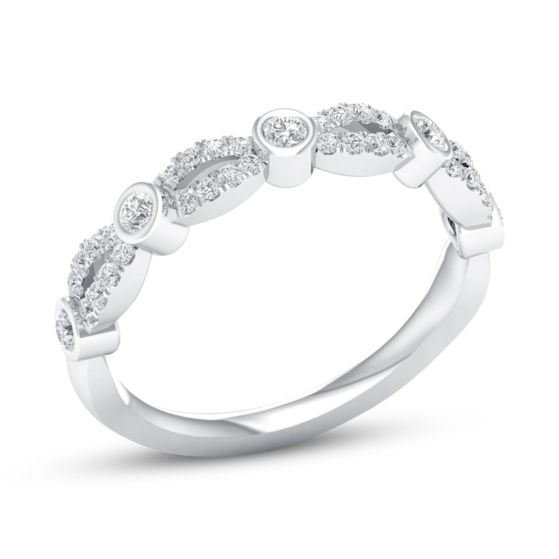Main Image 4 of Now + Forever Diamond Anniversary Ring 1/4 ct tw 10K White Gold