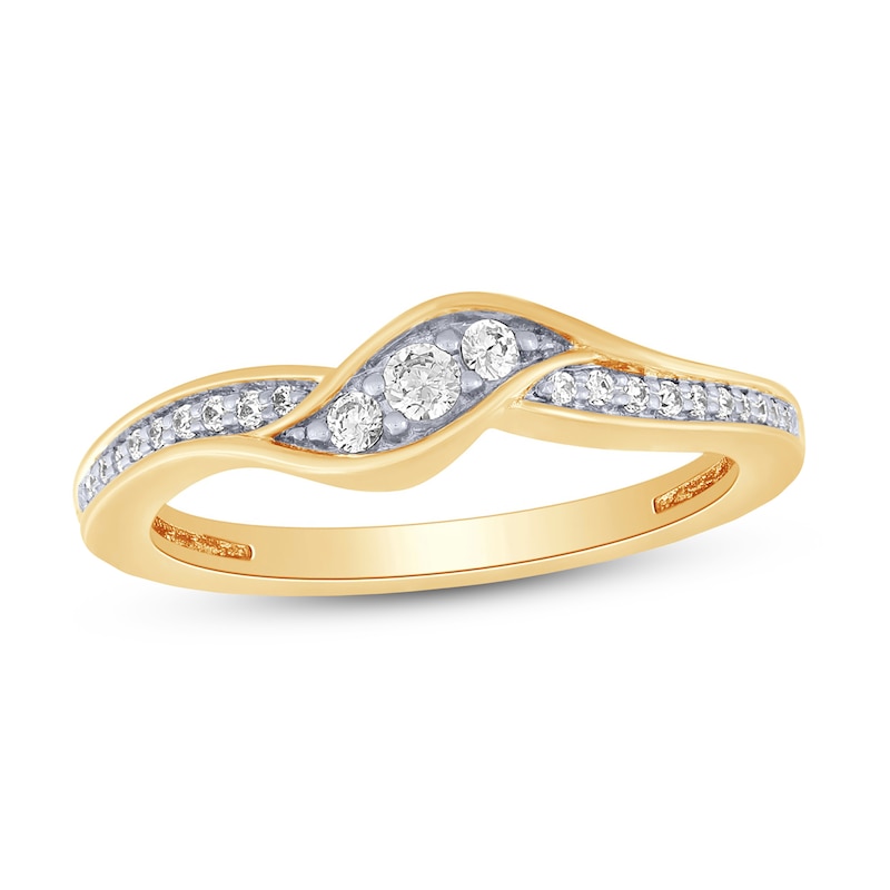 Main Image 1 of Now + Forever Diamond Anniversary Ring 1/6 ct tw 10K Yellow Gold