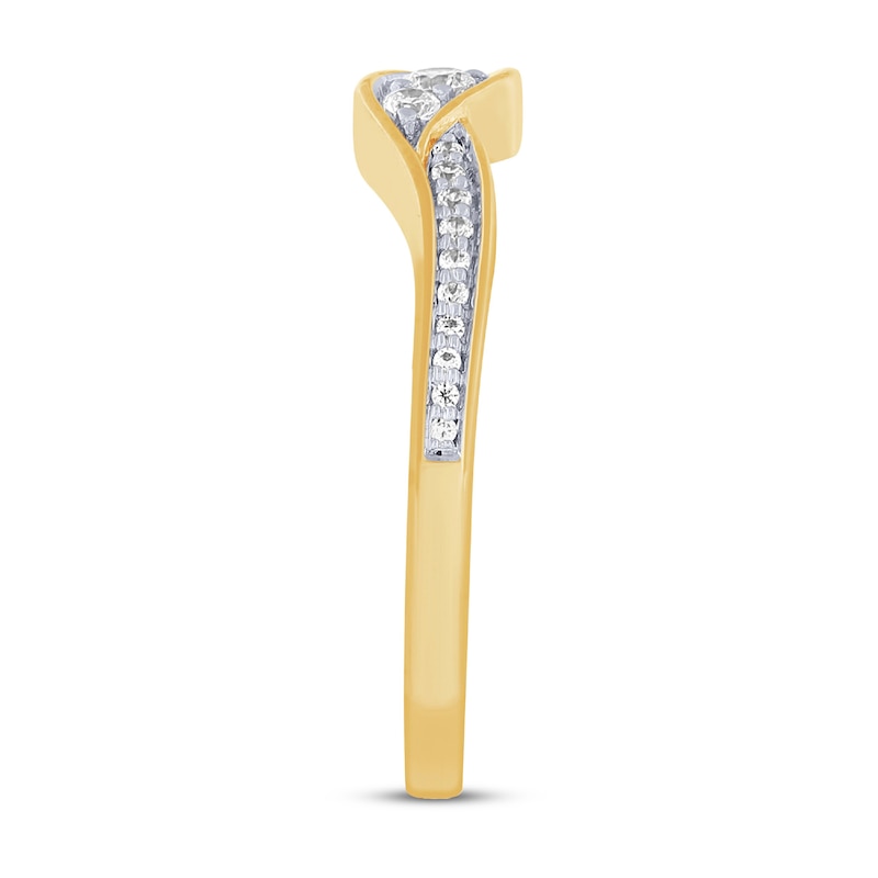 Main Image 2 of Now + Forever Diamond Anniversary Ring 1/6 ct tw 10K Yellow Gold